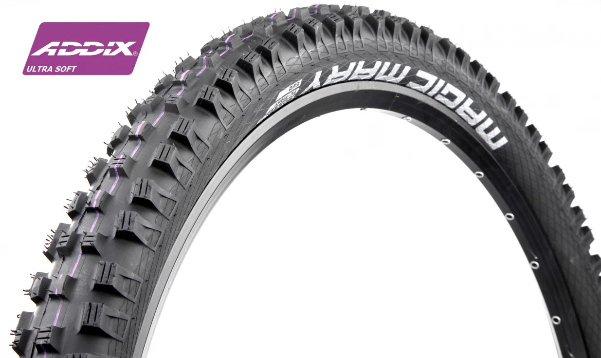 Pneu Schwalbe Magic Mary - Addix Ultra Soft - Super Downhill - Tubeless Easy 1 Pneu Schwalbe Magic Mary - Addix Ultra Soft - Super Downhill - Tubeless Easy