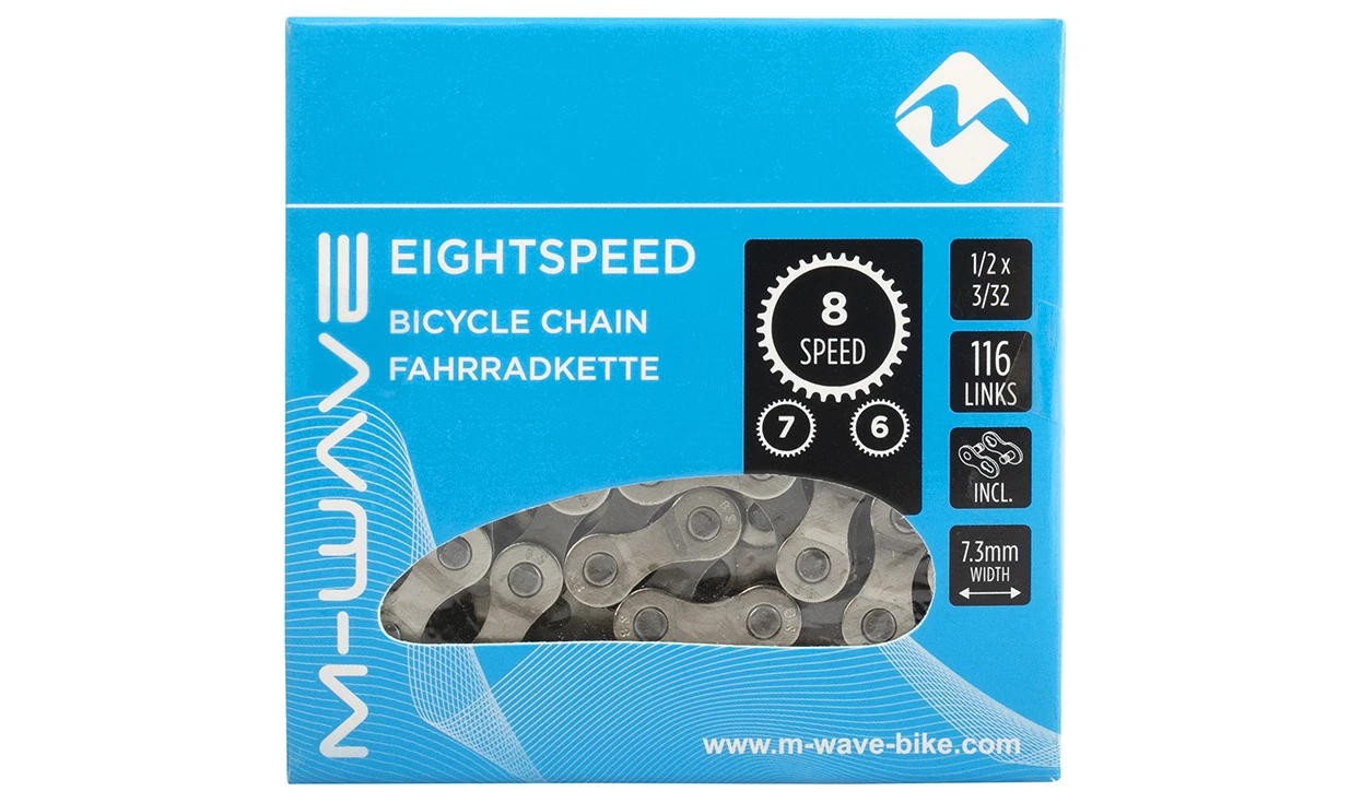 Chaine M-Wave 8/7/6 Vitesses 116 Maillons - Maillon Rapide 2 Chaine M-Wave 8/7/6 Vitesses 116 Maillons - Maillon Rapide – Image 2